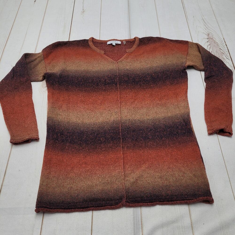 Aziza by Biz mohair blend ombre sweater earthy grunge goblin core large